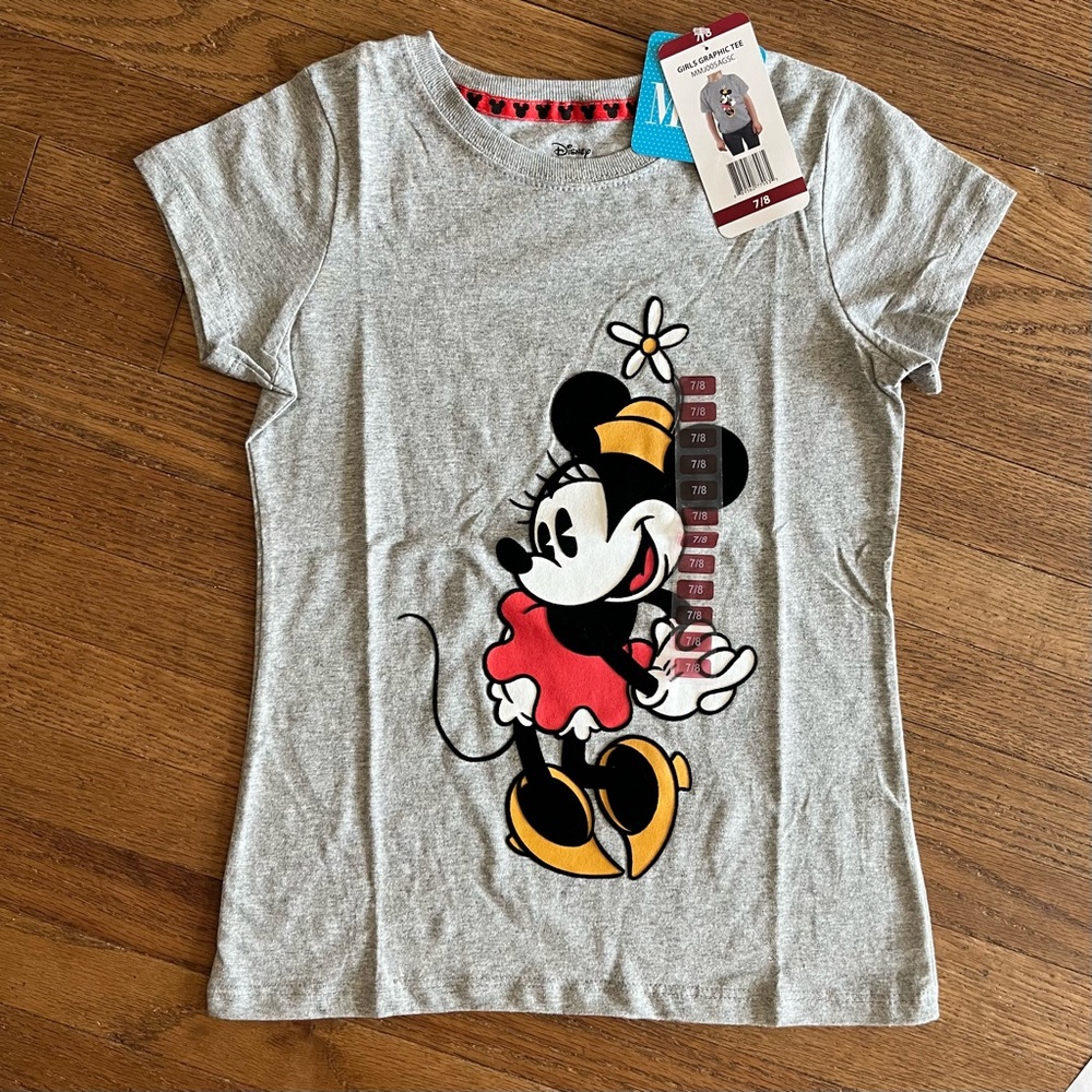 Disney Minnie Mouse Girls Graphic Tee -7/8